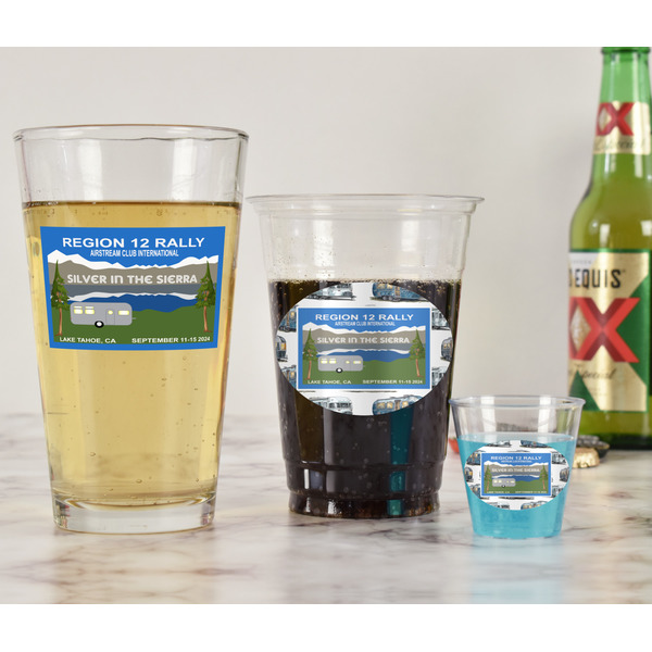 Silver in the Sierra '24 Rally Pint Glass - Two Content - In Context