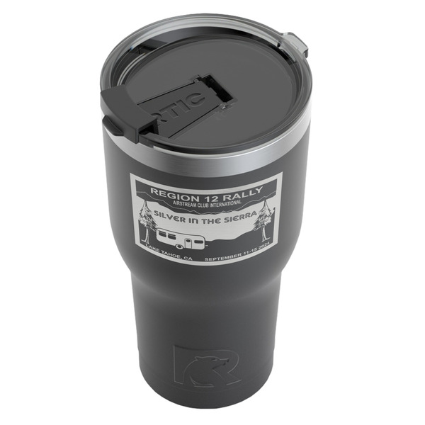 Silver in the Sierra '24 Rally RTIC Tumbler - Black - Angled