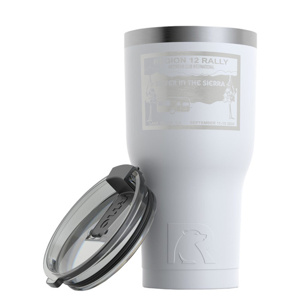Silver in the Sierra '24 Rally RTIC Tumbler -  White - With Lid