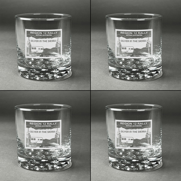 Silver in the Sierra '24 Rally Whiskey Glasses - Set of 4 - Front