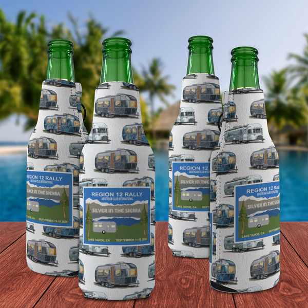 Silver in the Sierra '24 Rally Zipper Bottle Cooler - Set of 4 - Lifestyle