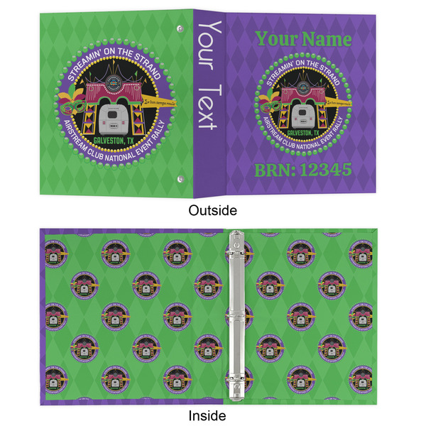 Streamin' on the Strand 3 Ring Binders - Full Wrap - 1" - Approval