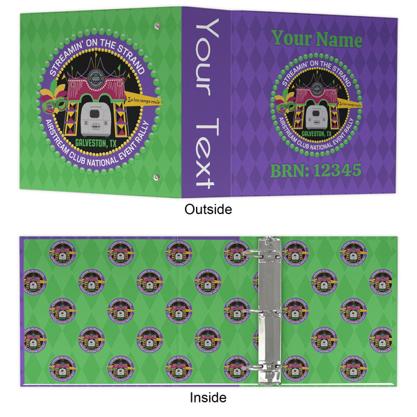 Streamin' on the Strand 3 Ring Binders - Full Wrap - 3" - Approval