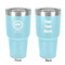 Streamin' on the Strand 30 oz Stainless Steel Tumbler - Teal - Double-Sided