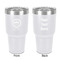 Streamin' on the Strand 30 oz Stainless Steel Tumbler - White - Double-Sided