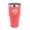 Streamin' on the Strand 30 oz Stainless Steel Tumbler - Coral - Single-Sided
