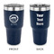 Streamin' on the Strand 30 oz Stainless Steel Tumbler - Navy - Double-Sided