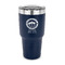 Streamin' on the Strand 30 oz Stainless Steel Tumbler - Navy - Single-Sided
