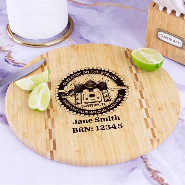 Streamin' on the Strand Bamboo Cutting Board - In Context