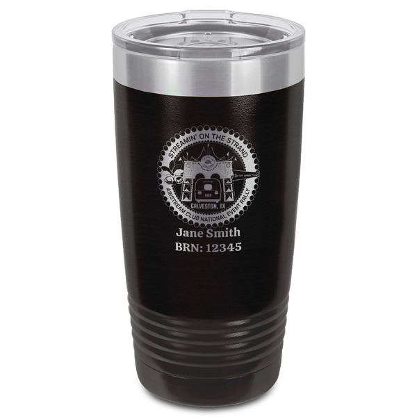 Streamin' on the Strand Black Polar Camel Tumbler - 20oz - Front
