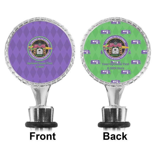 Streamin' on the Strand Bottle Stopper - Front and Back