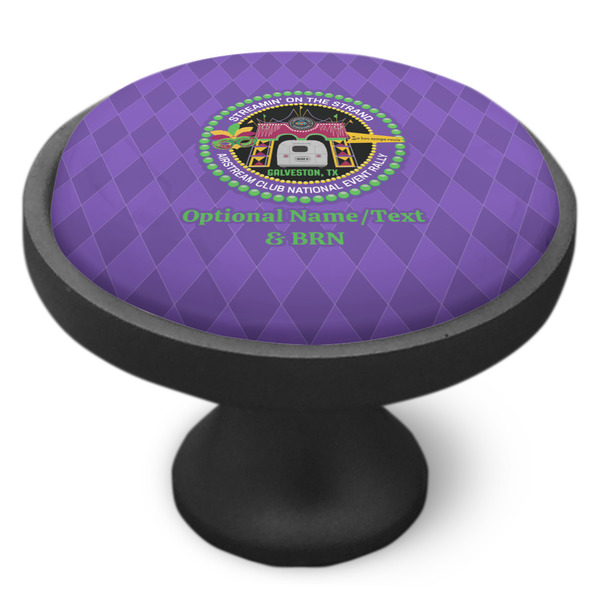 Streamin' on the Strand Cabinet Knob - Black - Side