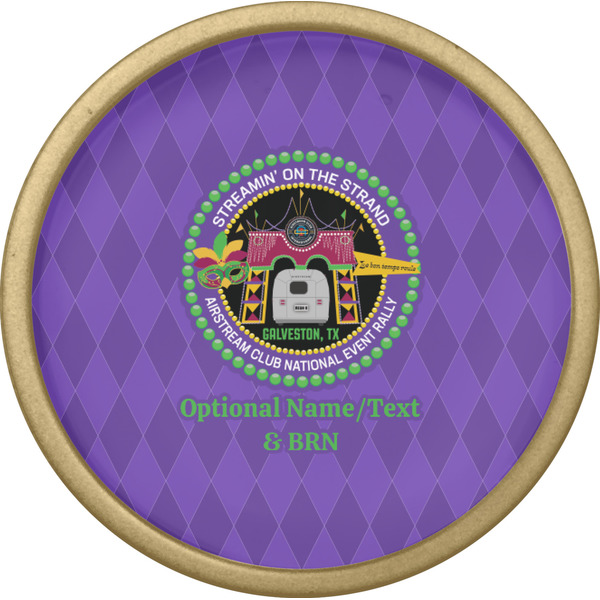 Streamin' on the Strand Cabinet Knob - Gold - Front