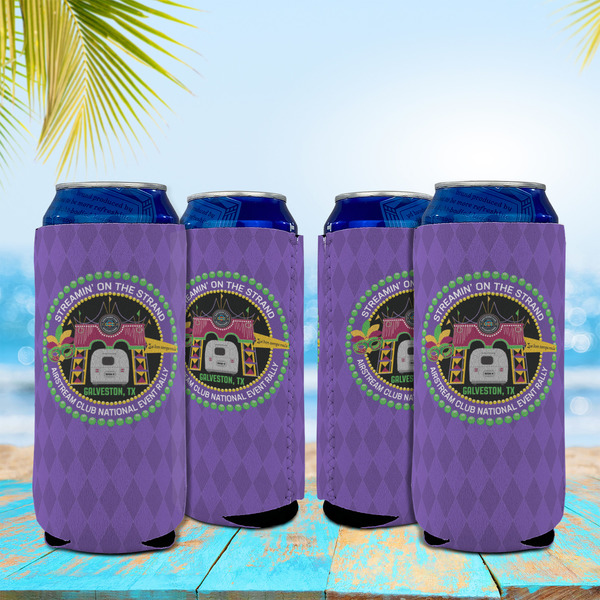Streamin' on the Strand Can Cooler - 16oz - Set of 4 - In Context