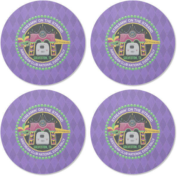 Streamin' on the Strand Coaster Round Rubber Back - Apvl