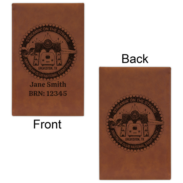 Streamin' on the Strand Cognac Leatherette Journal - Double Sided - Apvl