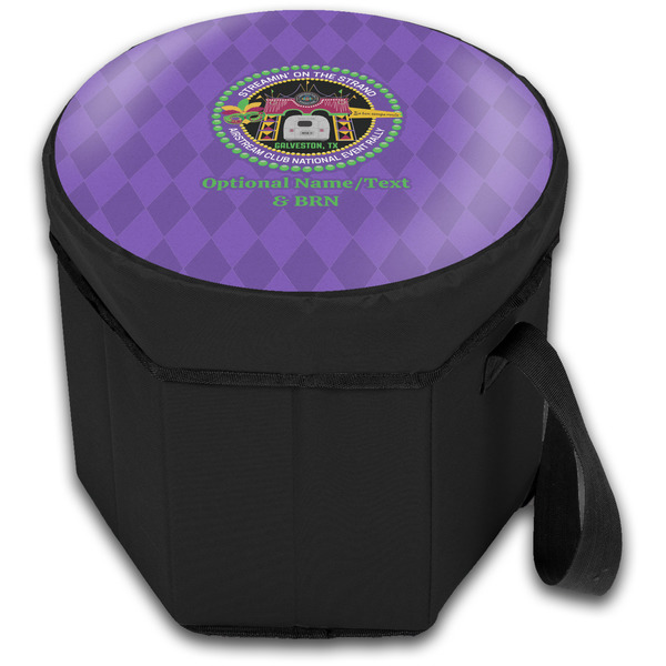 Streamin' on the Strand Collapsible Personalized Cooler & Seat (Closed)