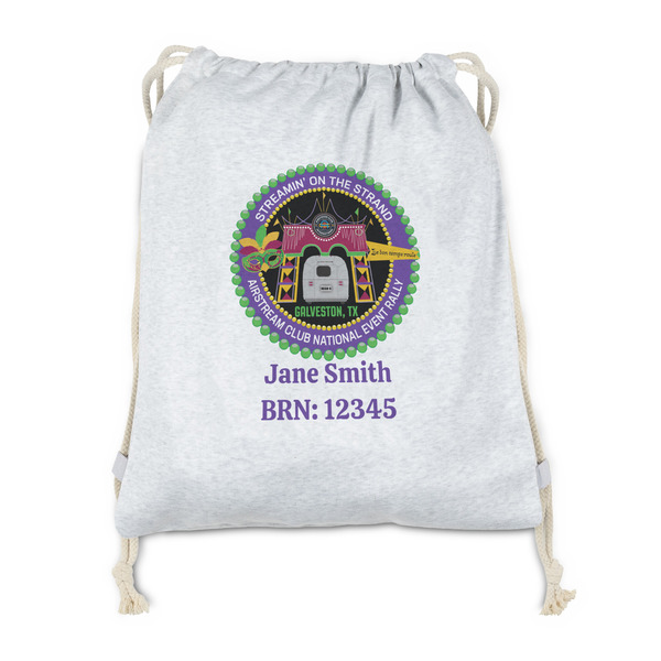 Custom Streamin' on the Strand Drawstring Backpack - Sweatshirt Fleece - Double-Sided