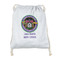 Streamin' on the Strand Drawstring Backpack - Sweatshirt Fleece - Double-Sided