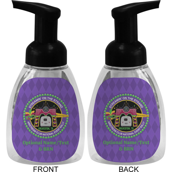Streamin' on the Strand Foam Soap Bottle - Black - Front & Back