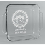 Streamin' on the Strand Glass Cake Dish - 8in x 8in