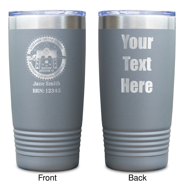 Streamin' on the Strand Gray Polar Camel Tumbler - 20oz - Double Sided - Approval