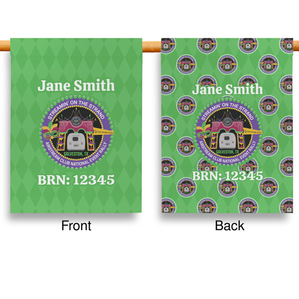 Streamin' on the Strand House Flags - Double Sided - APPROVAL