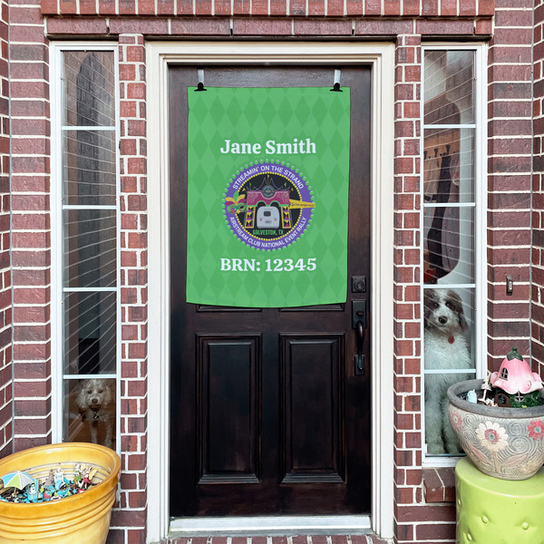 Streamin' on the Strand House Flags - Double Sided - (Over the door) LIFESTYLE