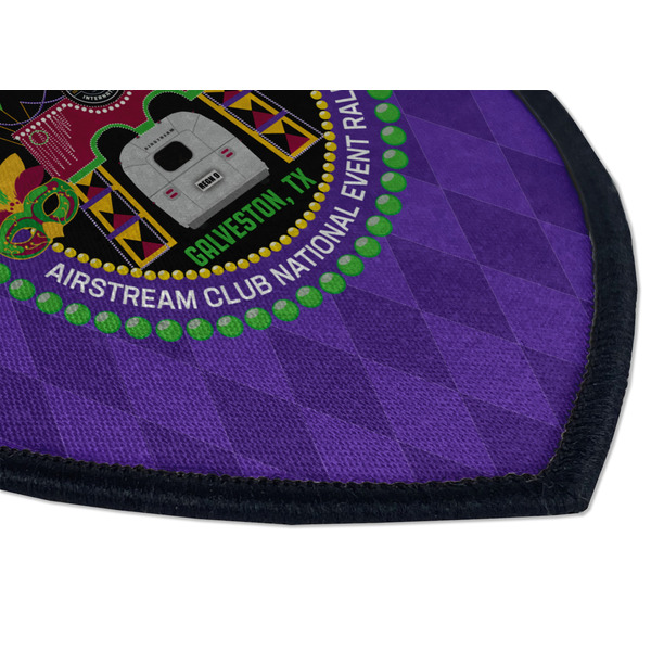 Streamin' on the Strand Iron On Patch - Shield - Style B - Closeup