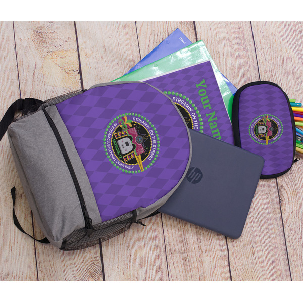 Streamin' on the Strand Large Backpack - Gray - With Stuff