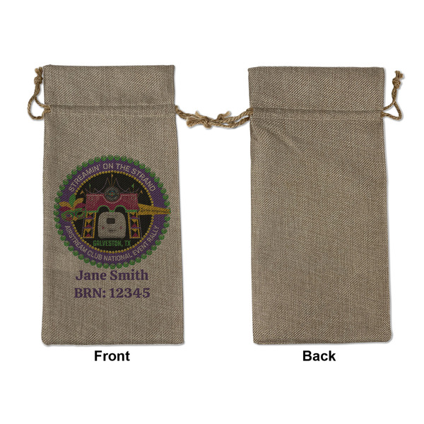 Streamin' on the Strand Large Burlap Gift Bags - Front Approval