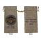 Streamin' on the Strand Burlap Gift Bag - Large - Double-Sided