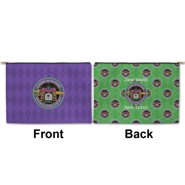 Streamin' on the Strand Large Zipper Pouch Approval (Front and Back)