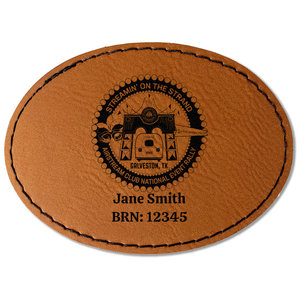 Streamin' on the Strand Leatherette Patches - Oval