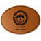 Streamin' on the Strand Faux Leather Iron On Patch - Oval