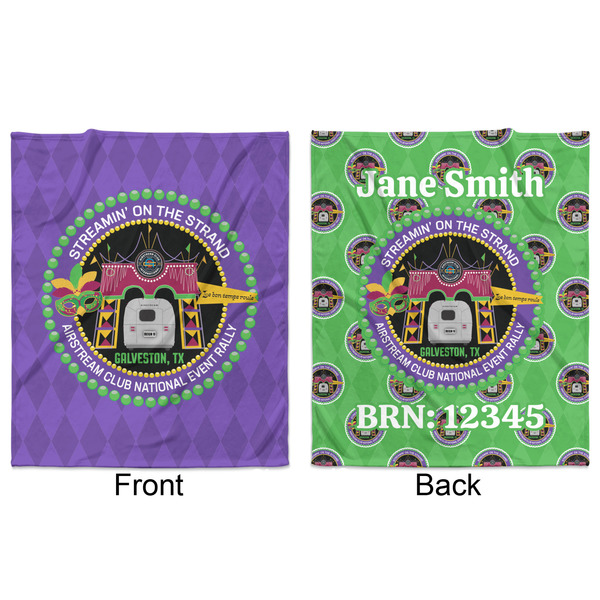 Streamin' on the Strand Minky Blanket - 50"x60" - Double Sided - Front & Back