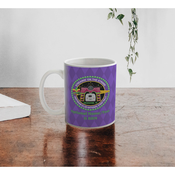Streamin' on the Strand Personalized Coffee Mug - Lifestyle