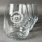 Streamin' on the Strand Stemless Wine Glasses - Laser Engraved- Set of 4