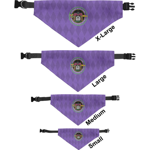 Streamin' on the Strand Pet Bandana Sizes