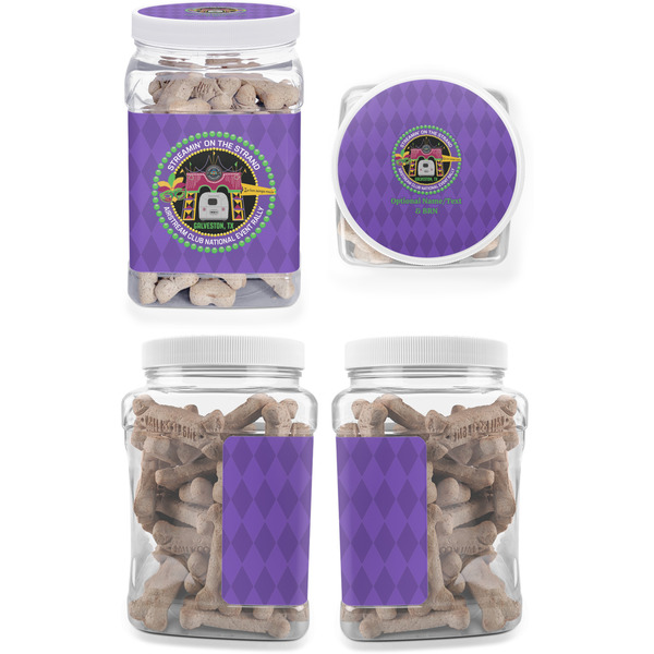 Streamin' on the Strand Pet Treat Jar - Multiple Angles