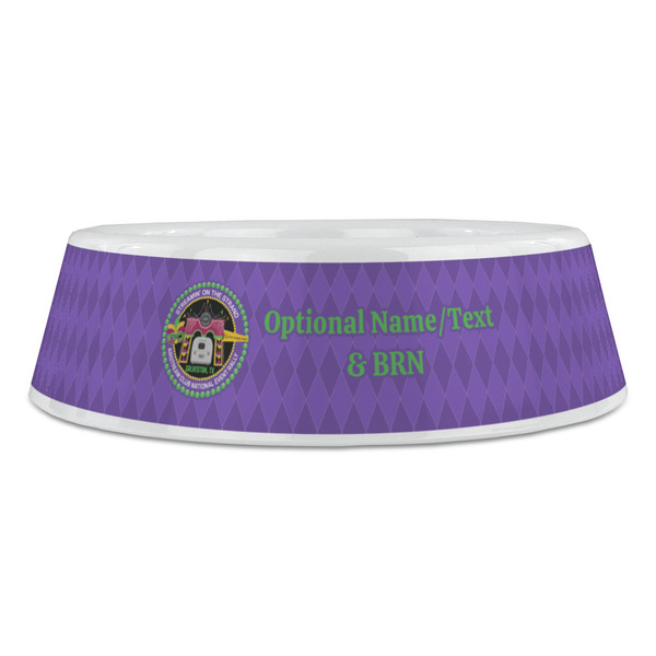 Streamin' on the Strand Plastic Pet Bowls - Large - Front