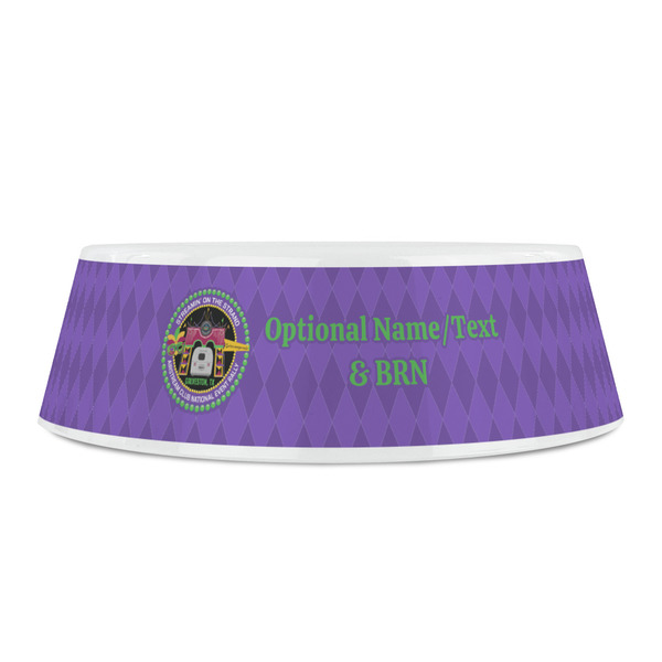 Streamin' on the Strand Plastic Pet Bowls - Small - Front