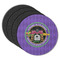 Streamin' on the Strand Round Rubber Backed Coasters - Set of 4