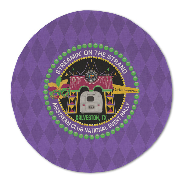 Streamin' on the Strand Round Linen Placemats - FRONT (Double Sided)