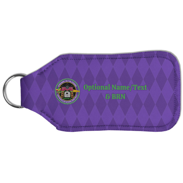 Streamin' on the Strand Sanitizer Holder Keychain - Large (Back)