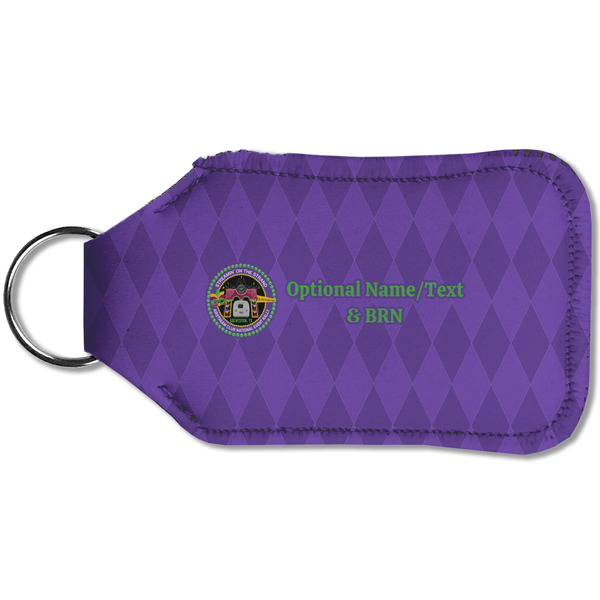 Streamin' on the Strand Sanitizer Holder Keychain - Small (Back)