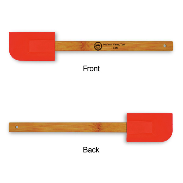 Streamin' on the Strand Silicone Spatula - Red - Front & Back