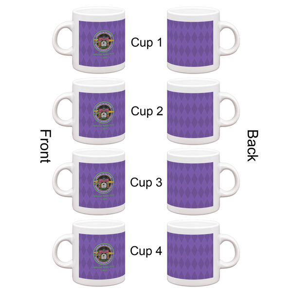 Streamin' on the Strand Single Shot Espresso Cup - Set of 4 - Front & Back