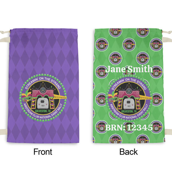 Streamin' on the Strand Small Laundry Bag - Front & Back View