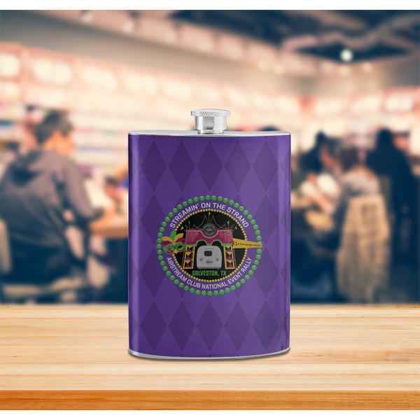 Streamin' on the Strand Stainless Steel Flask - LIFESTYLE 2
